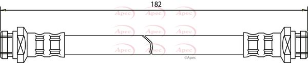 Apec HOS3472 Brake Hose - 1