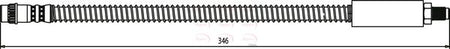 Apec HOS3485 Brake Hose - 1