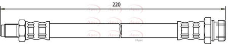 Apec HOS3486 Brake Hose - 1