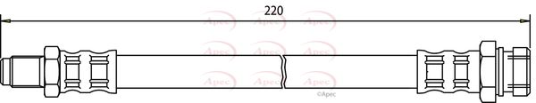 Apec HOS3486 Brake Hose - 1