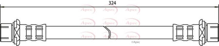 Apec HOS3487 Brake Hose - 1