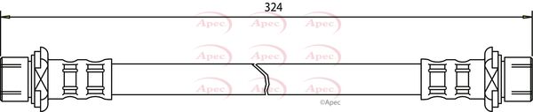 Apec HOS3487 Brake Hose - 1