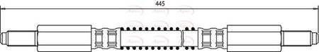 Apec HOS3490 Brake Hose - 1