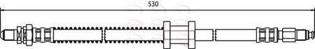 Apec HOS3493 Brake Hose - 1