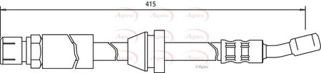 Apec HOS3499 Brake Hose - 1
