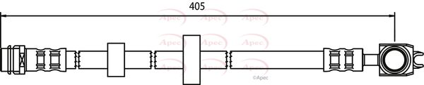 Apec HOS3500 Brake Hose - 1