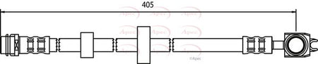 Apec HOS3500 Brake Hose - 1