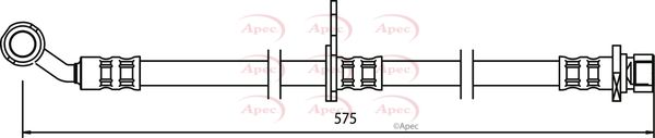 Apec HOS3503 Brake Hose - 1
