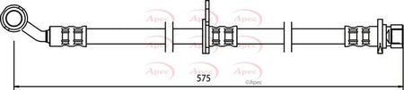 Apec HOS3504 Brake Hose - 1