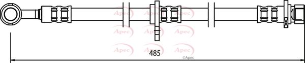 Apec HOS3505 Brake Hose - 1