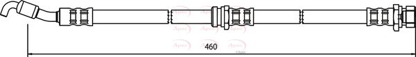 Apec HOS3507 Brake Hose - 1
