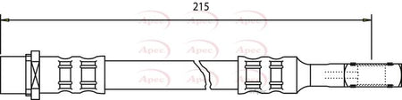Apec HOS3508 Brake Hose - 1