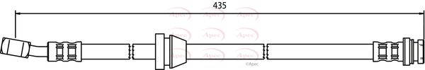 Apec HOS3509 Brake Hose - 1