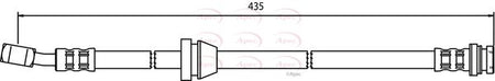 Apec HOS3509 Brake Hose - 1