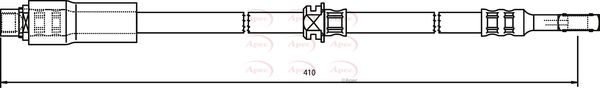 Apec HOS3510 Brake Hose - 1