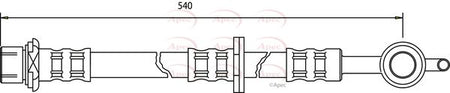 Apec HOS3512 Brake Hose - 1