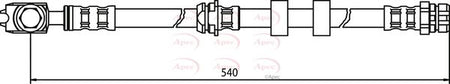Apec HOS3513 Brake Hose - 1