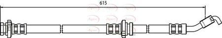 Apec HOS3517 Brake Hose - 1