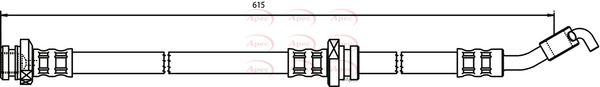 Apec HOS3518 Brake Hose - 1