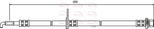 Apec HOS3527 Brake Hose - 1