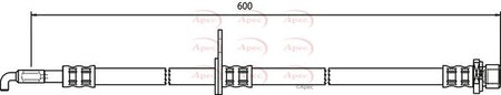 Apec HOS3527 Brake Hose - 1