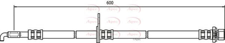 Apec HOS3528 Brake Hose - 1