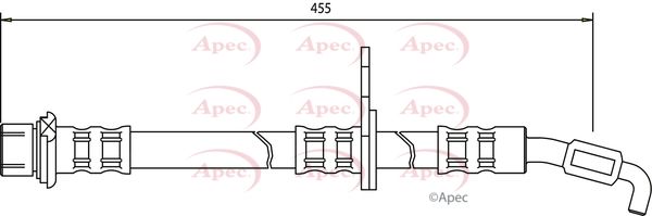 Apec HOS3531 Brake Hose - 1