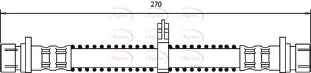 Apec HOS3537 Brake Hose - 1