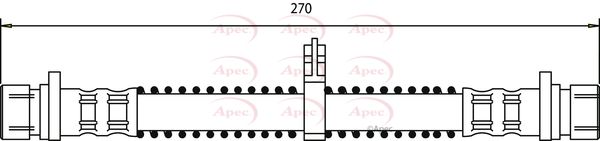 Apec HOS3537 Brake Hose - 1