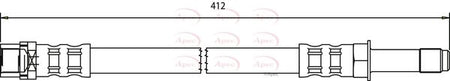 Apec HOS3538 Brake Hose - 1