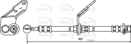 Apec HOS3550 Brake Hose - 1