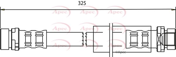 Apec HOS3551 Brake Hose - 1