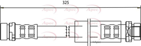 Apec HOS3551 Brake Hose - 1