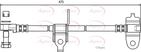 Apec HOS3557 Brake Hose - 1