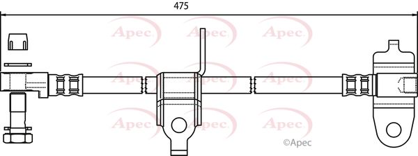 Apec HOS3557 Brake Hose - 1