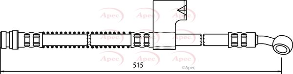 Apec HOS3564 Brake Hose - 1