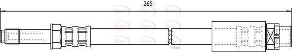 Apec HOS3566 Brake Hose - 1
