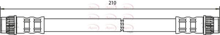 Apec HOS3568 Brake Hose - 1