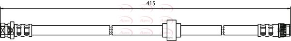 Apec HOS3569 Brake Hose - 1