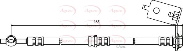 Apec HOS3571 Brake Hose - 1
