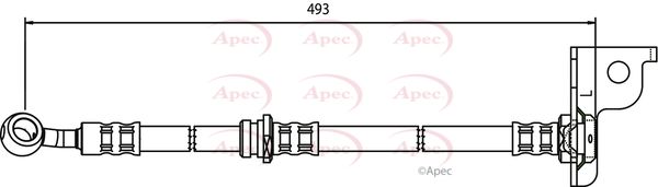 Apec HOS3572 Brake Hose - 1