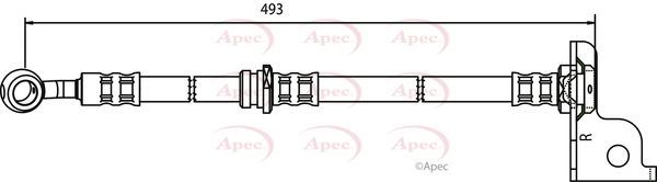 Apec HOS3573 Brake Hose - 1