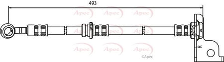 Apec HOS3573 Brake Hose - 1