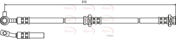 Apec HOS3576 Brake Hose - 1