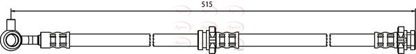 Apec HOS3577 Brake Hose - 1
