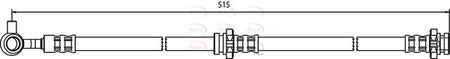 Apec HOS3577 Brake Hose - 1
