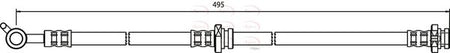 Apec HOS3578 Brake Hose - 1