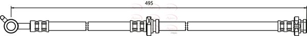 Apec HOS3578 Brake Hose - 1