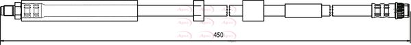 Apec HOS3584 Brake Hose - 1