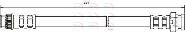 Apec HOS3585 Brake Hose - 1